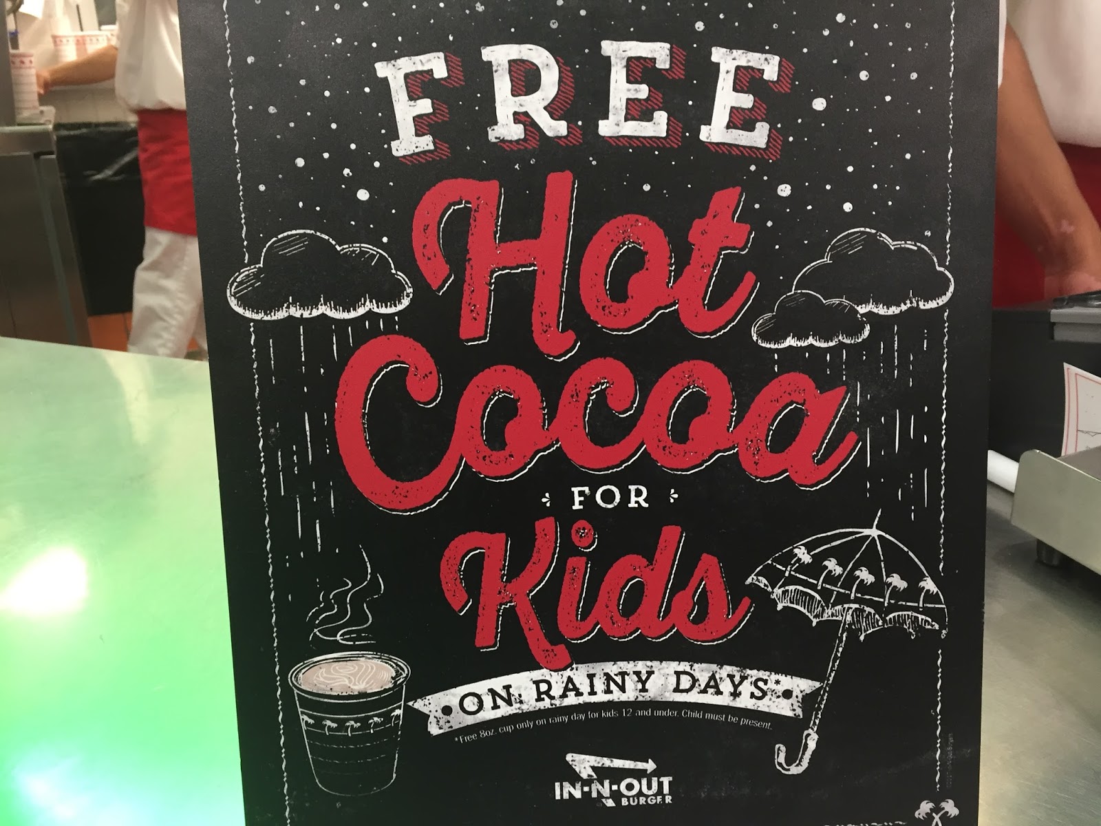 InNOut Turns Rainy Days Around By Giving Out Free Hot Cocoa To Kids