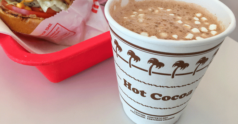 Hot Cocoa At In-N-Out