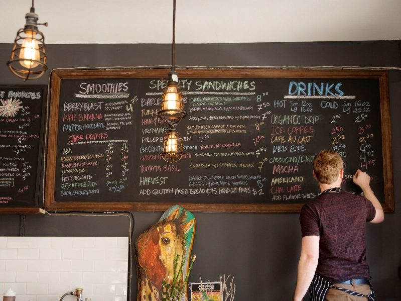 Handwritten Chalk Menu