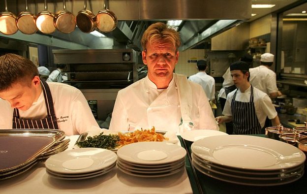 Chef Gordon Ramsay In The Kitchen
