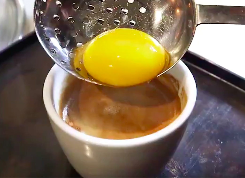The Cappuccino With An Egg In It