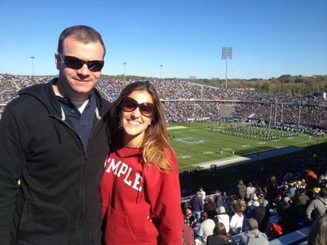 At A Temple Football Game