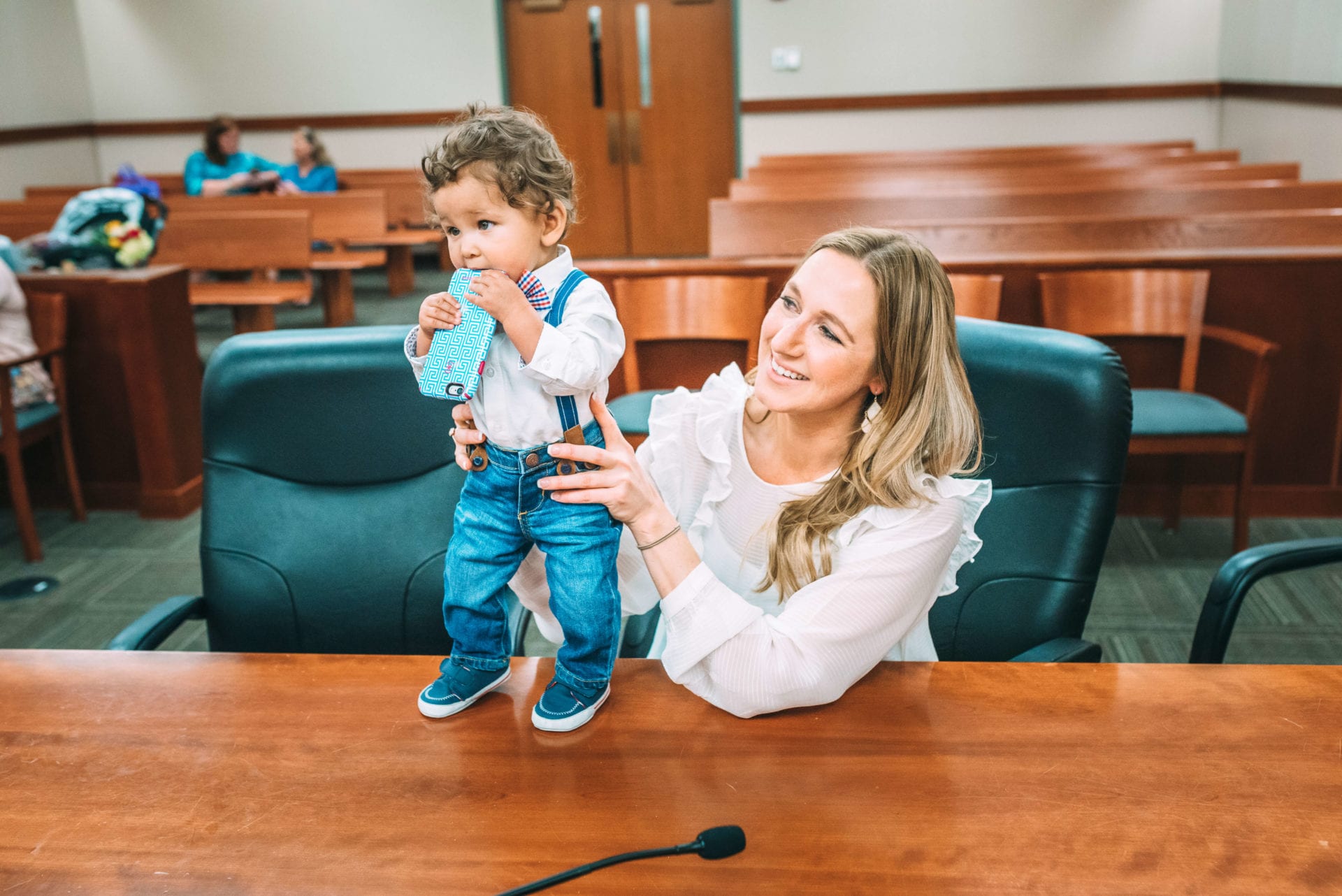 Kate And Grayson At The Adoption Hearing