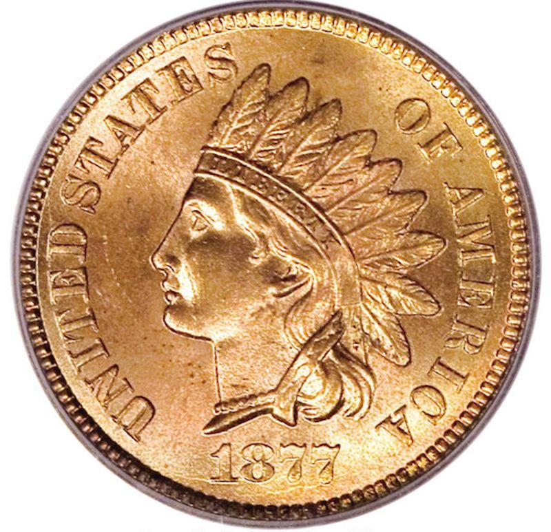 1877 Indian Head Penny