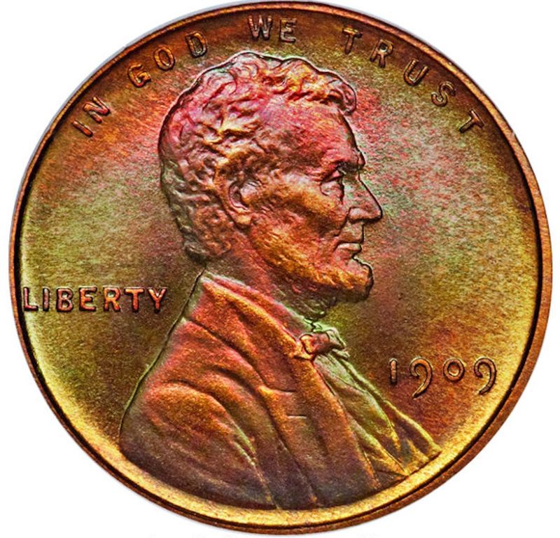 V.D.B 1909 Matte Proof Lincoln Penny