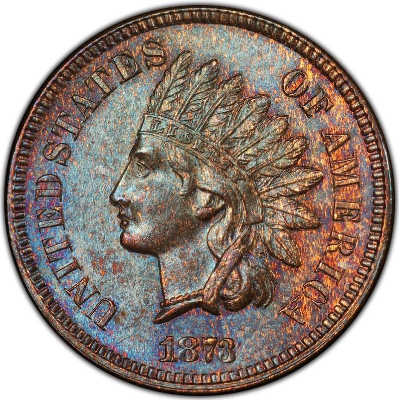 Doubled ‘Closed 3’ 1873 Indian Head Penny