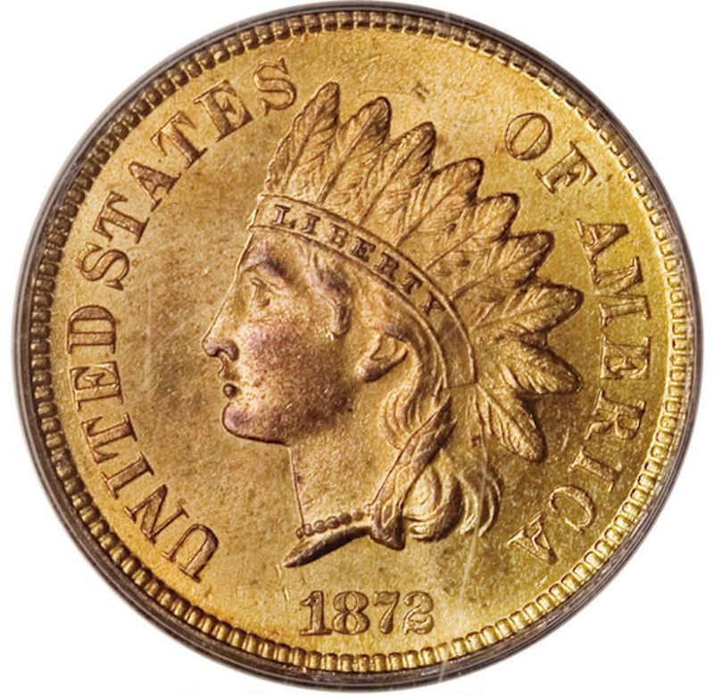 1872 Indian Head Penny