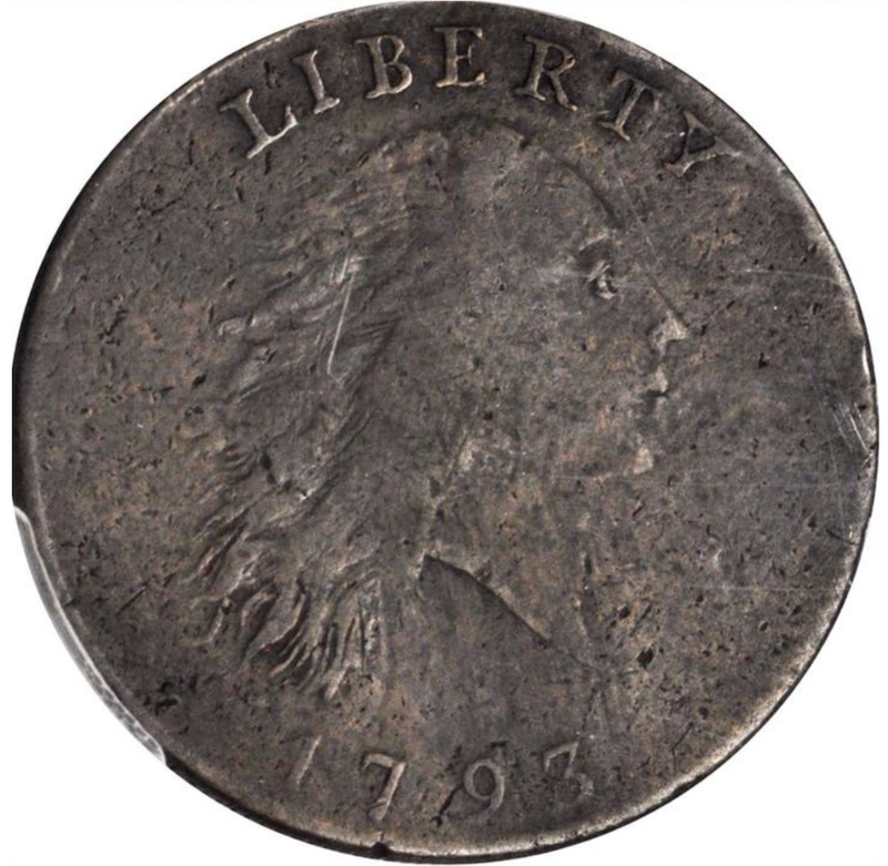 1793 Large Liberty Cap Flowing Hair Penny