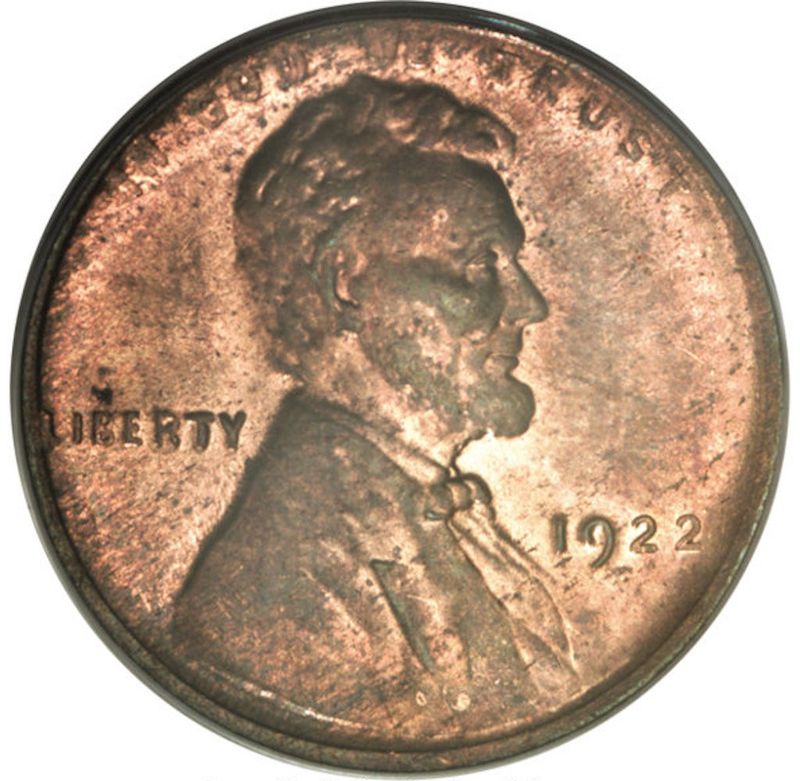 Lincoln No D 1922 Weak Observe And Strong Reverse Wheat Penny