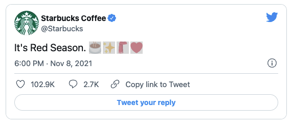 Starbucks' Taylor Swift Tweet