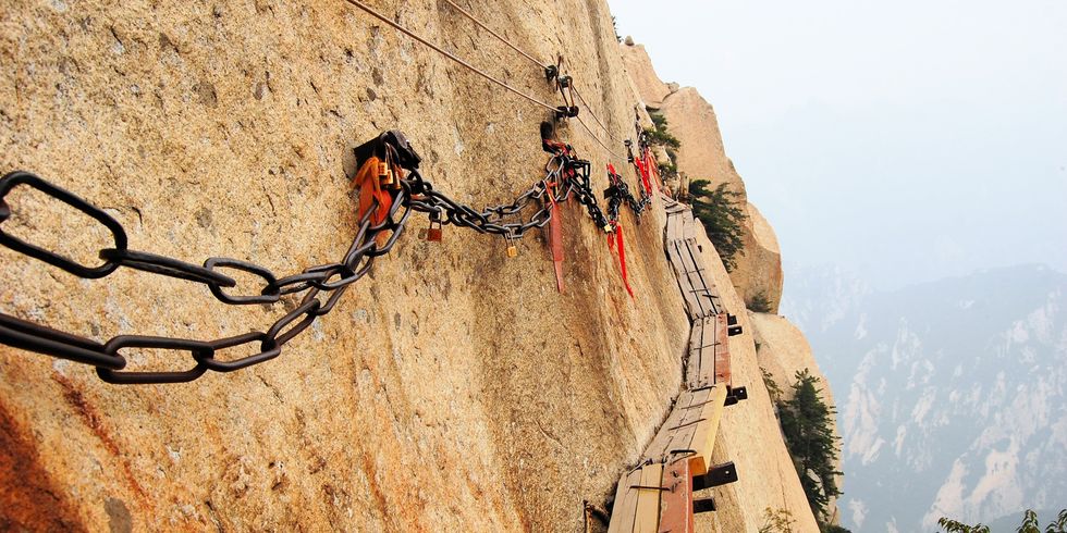 Plank Road in the Sky - China