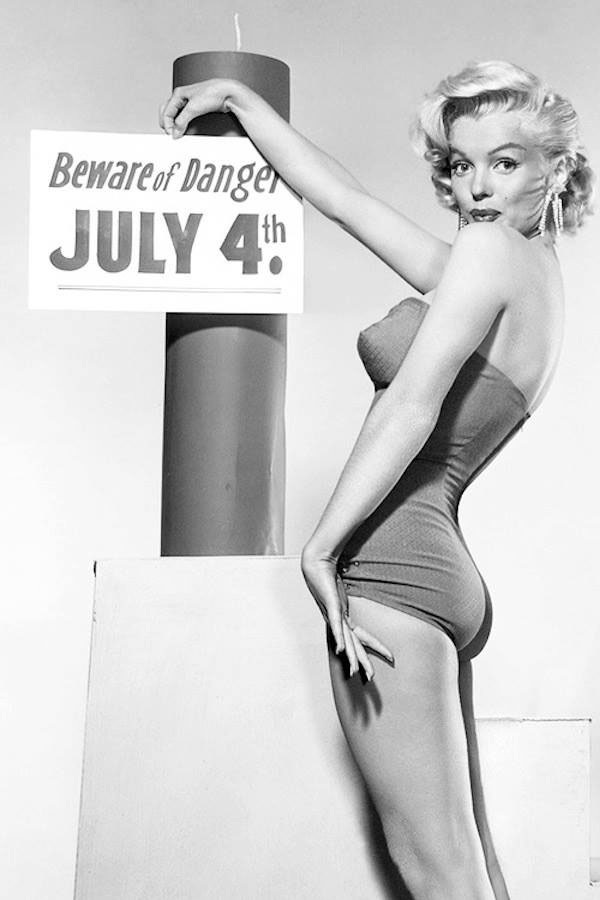 Marilyn Monroe Firework Safety 1950s
