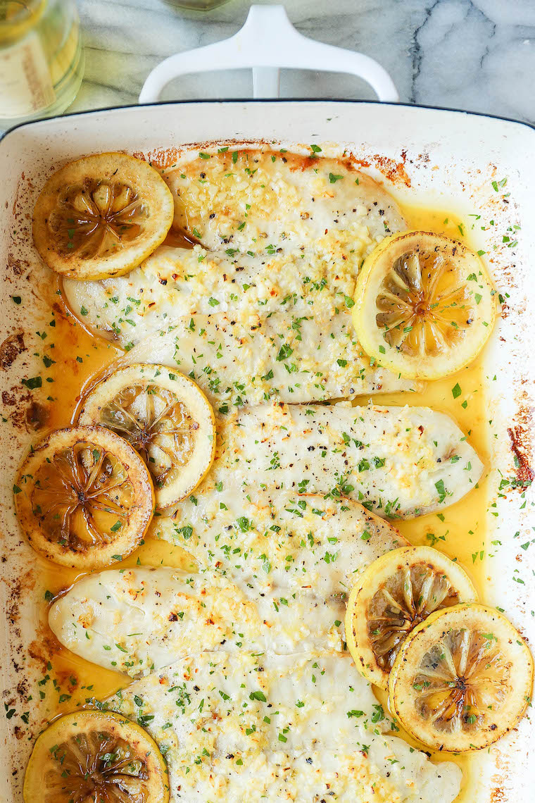 Baked Lemon Garlic Tilapia