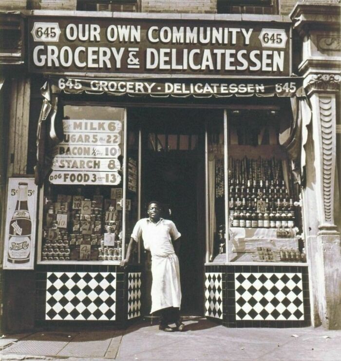 Harlem Grocery With His Store, 1937