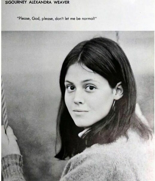 Sigourney Weaver's High School Photo