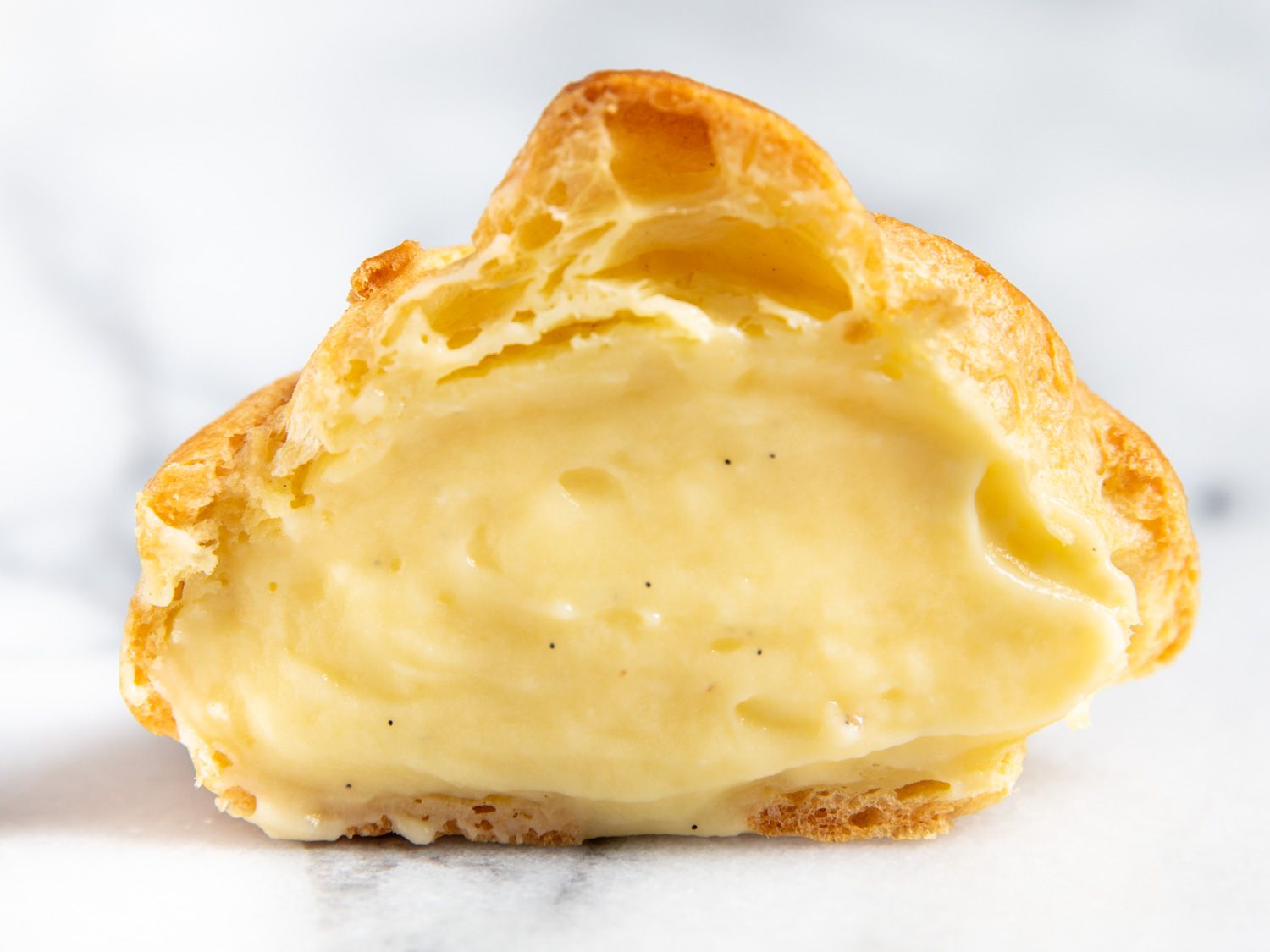 Cream Puff Filled With Pastry Cream